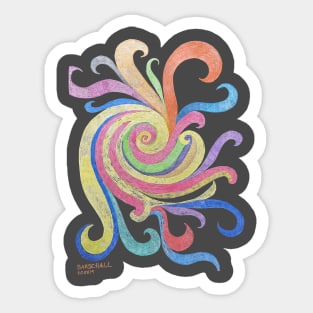 Spiral Burst Sticker